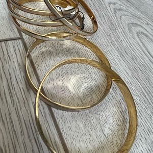 Small 6 faux gold bracelets